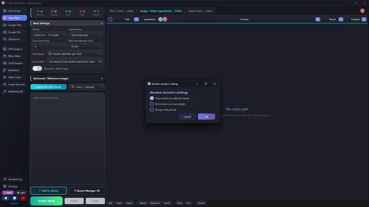 G-Labs Studio · Thời lượng theo tag