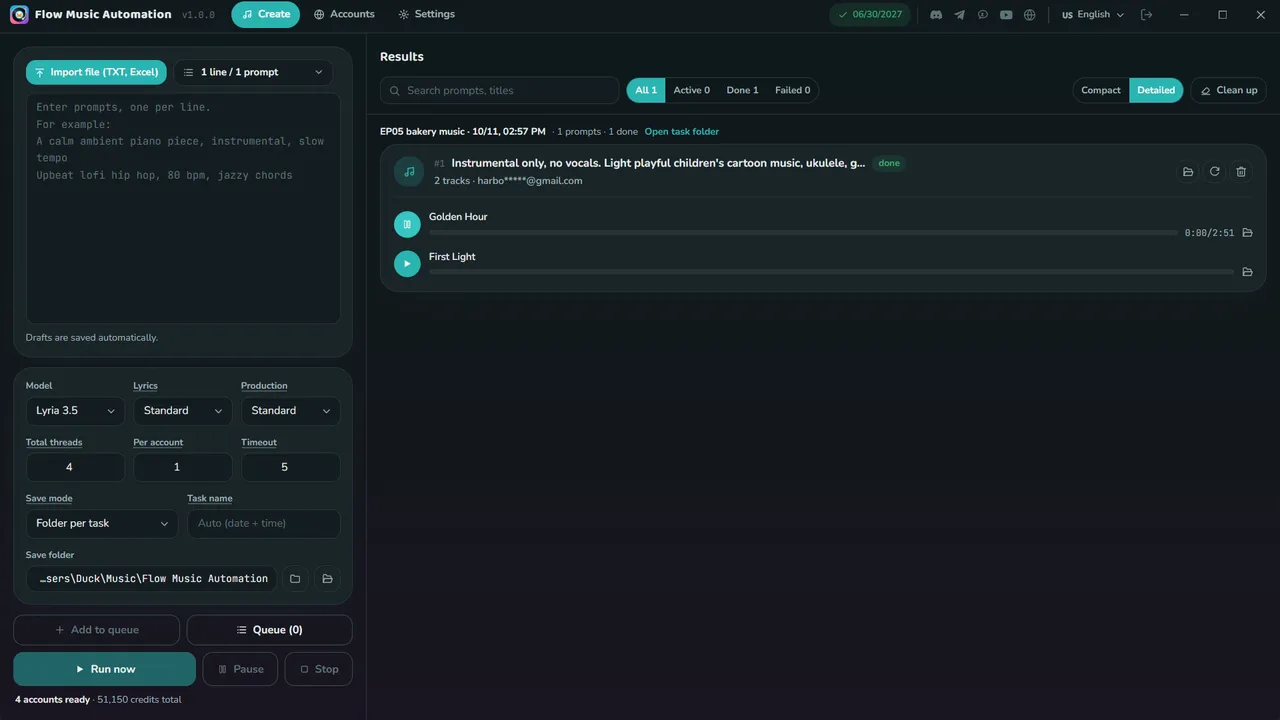 Flow Music · Kết quả