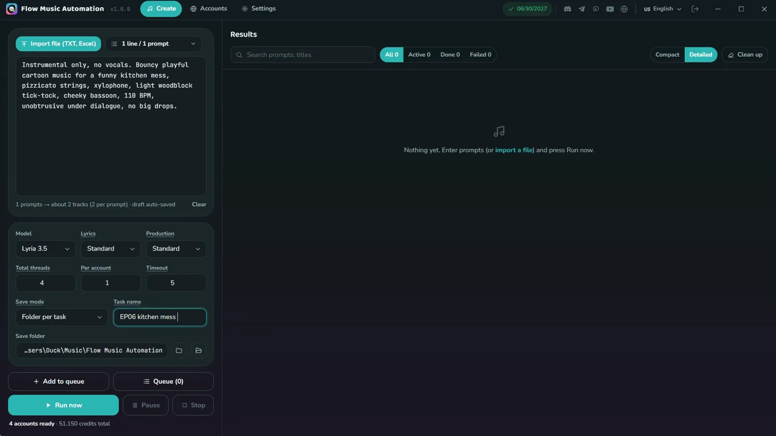 Flow Music · Nhạc nền
