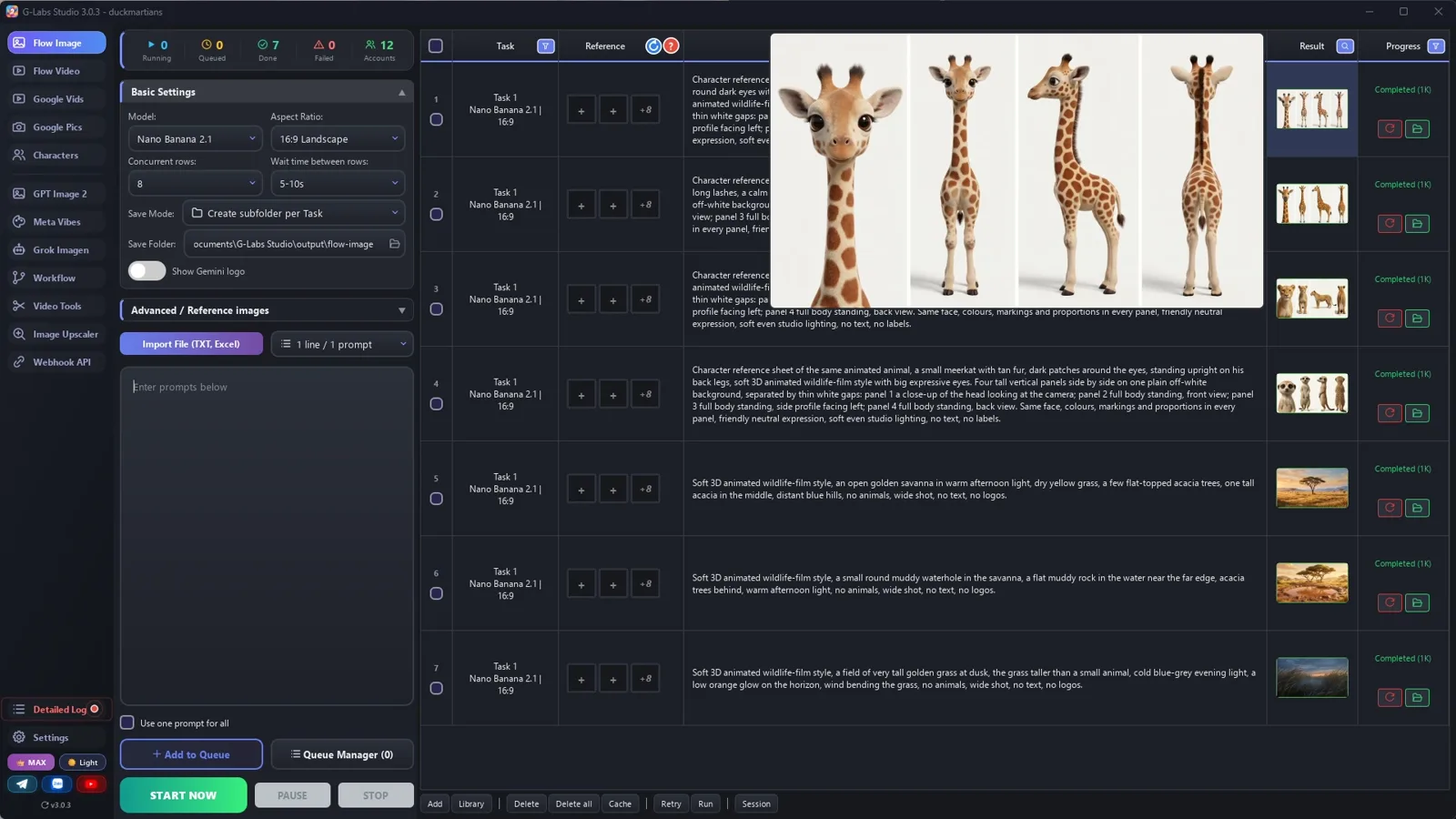 G-Labs Studio · Bảng con vật