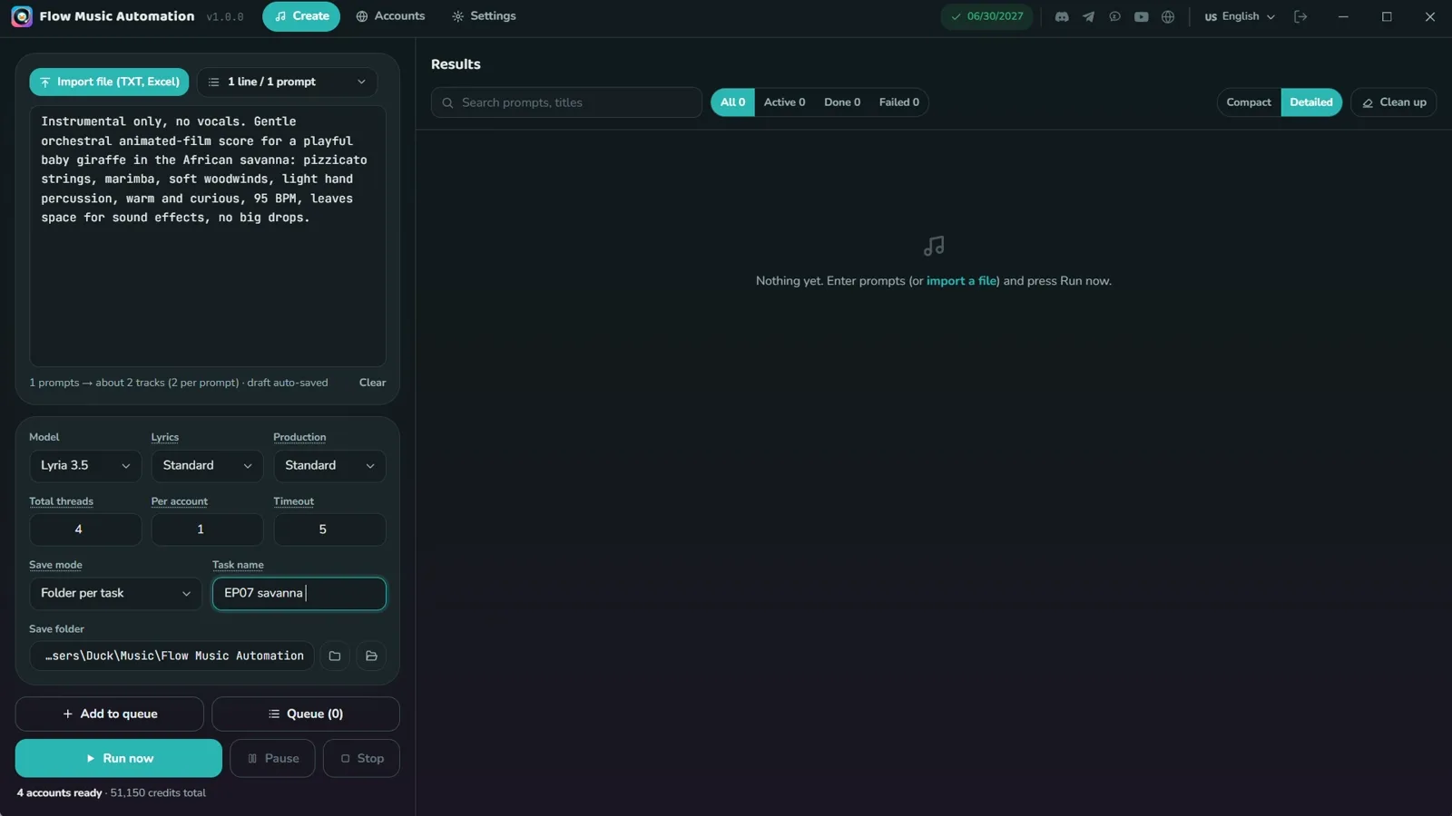 Flow Music · Nhạc nền