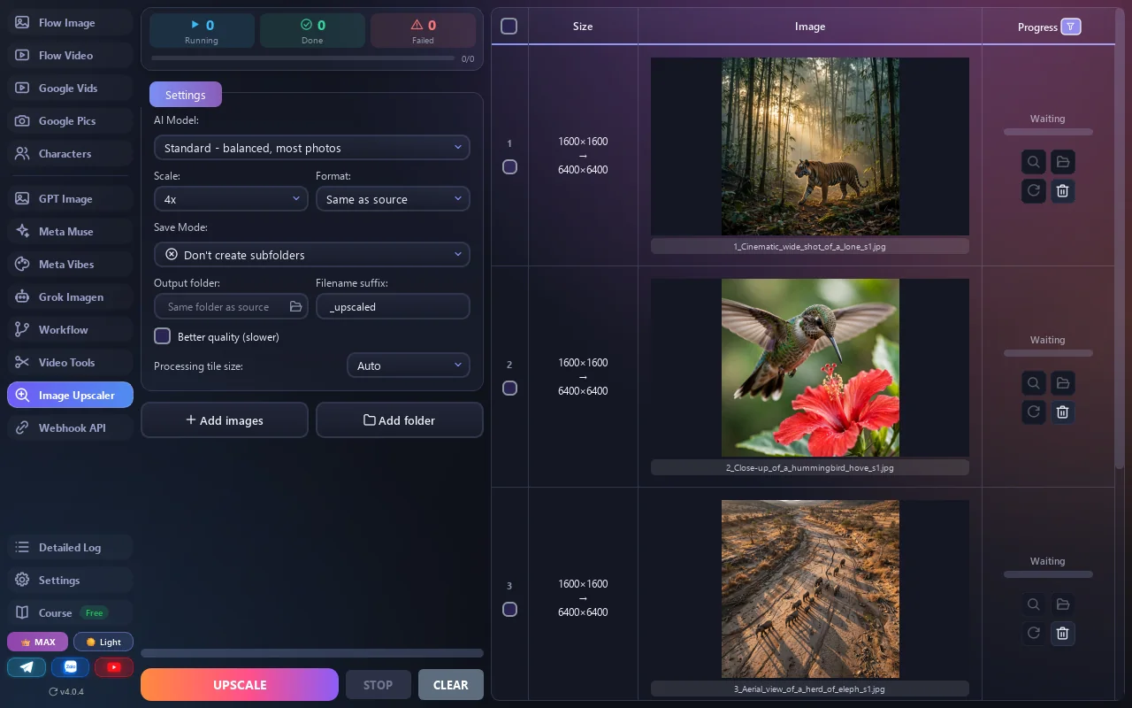 Image upscaler