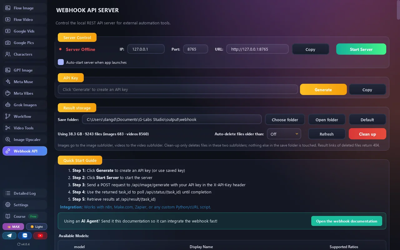 Webhook API