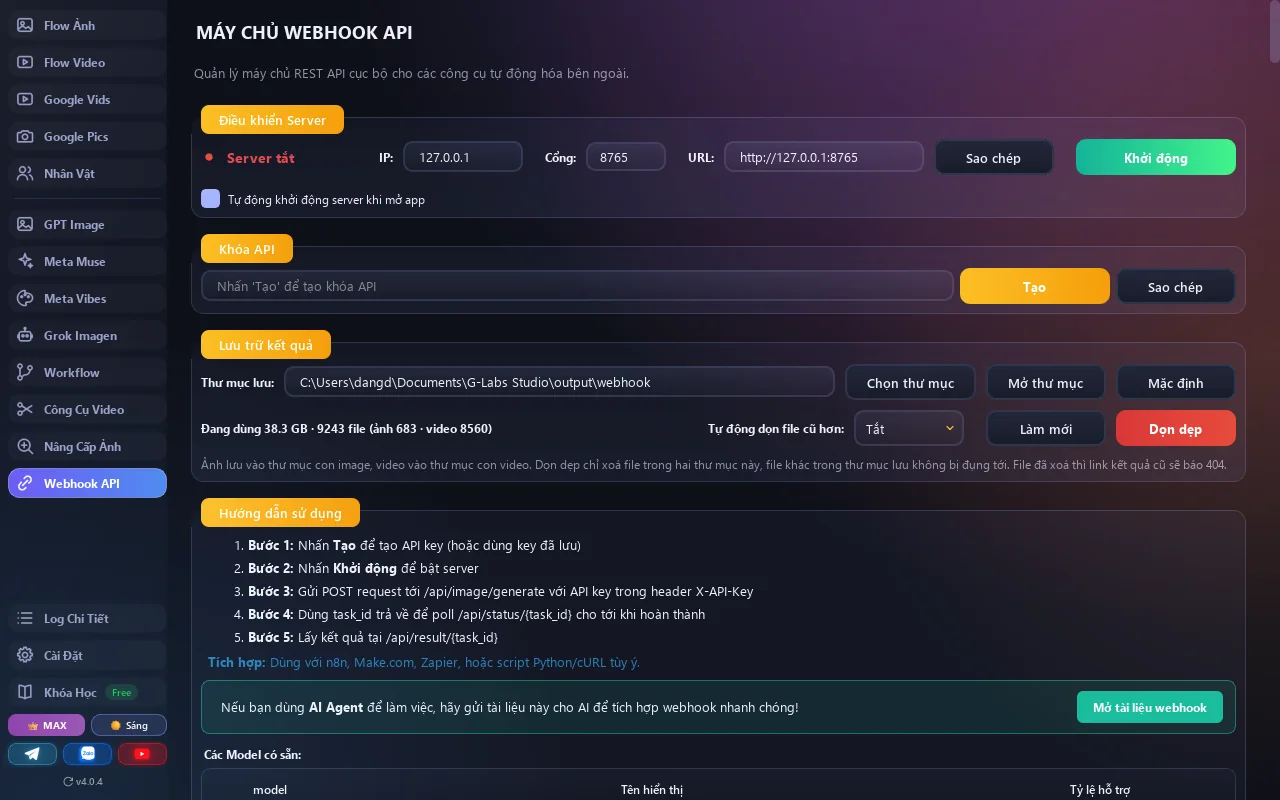 Webhook API
